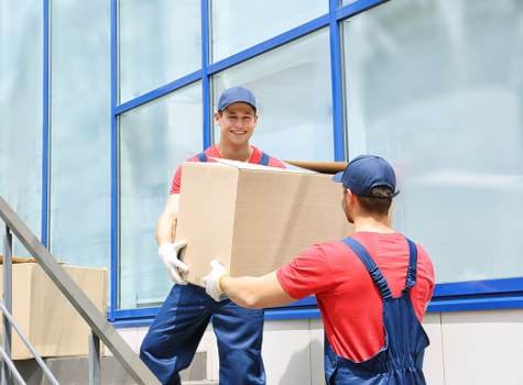 Professional removals team planning a move in Stamfordhill