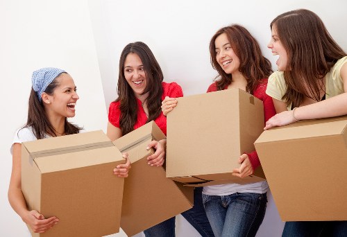 Packed household items placed safely in secure storage in Stamfordhill