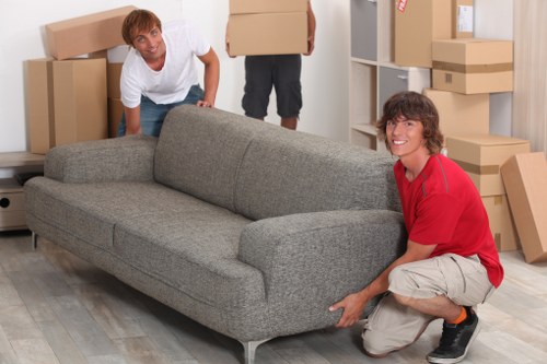 Fragile household items carefully wrapped for a Stamfordhill relocation
