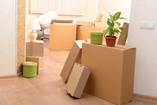 Careful furniture loading during a Stamford Hill relocation
